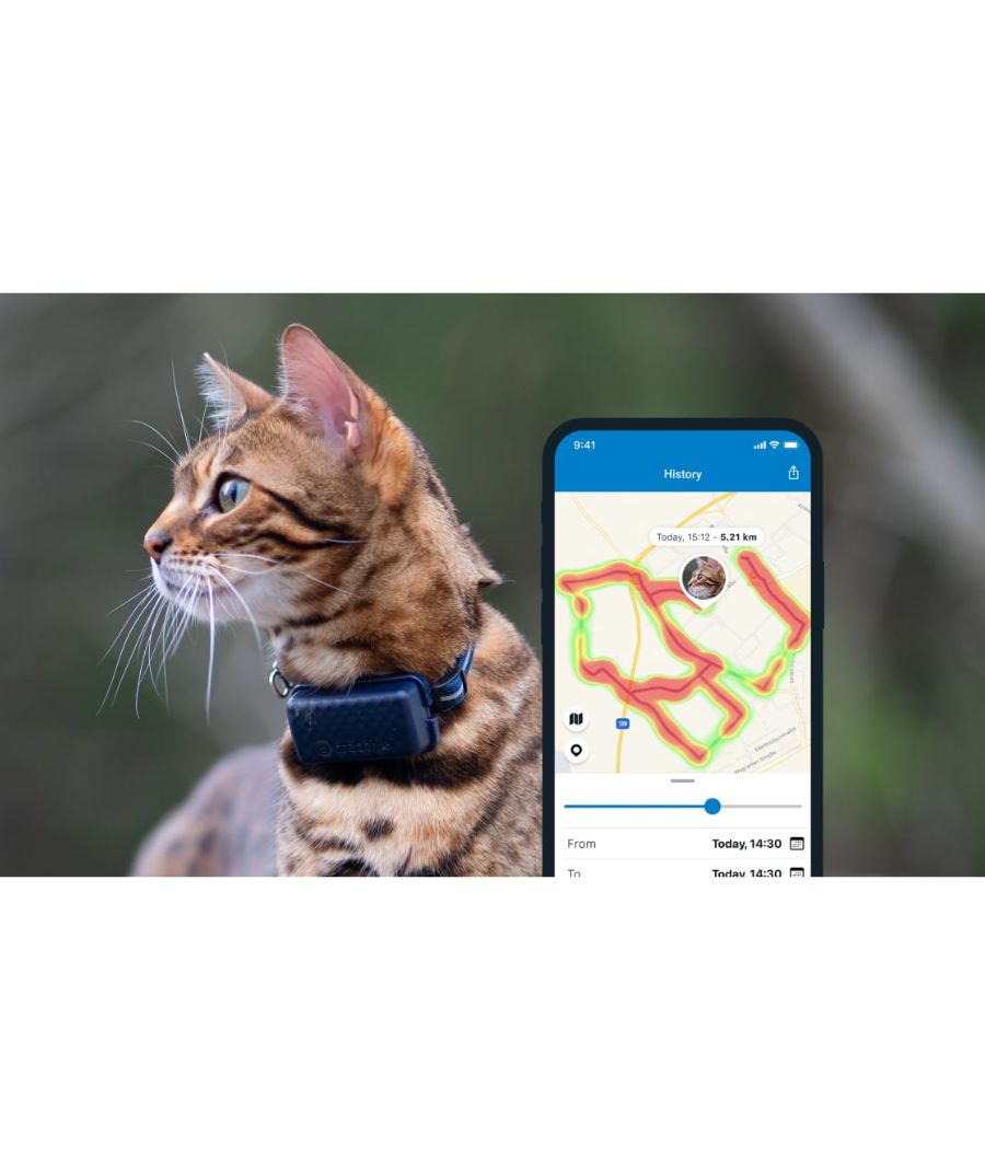 Tractive CAT mini GPS Tracker Γάτας με Κολλάρο Dark Blue (Τεμάχιο)