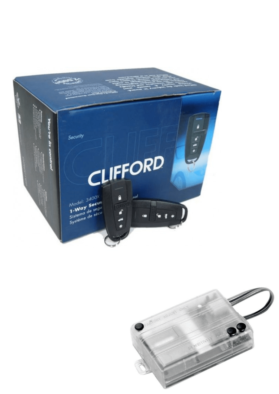 Clifford 3400x Συναγερμός Αυτοκινήτου 1-way & 508D Περιμετρικός Αισθητήρας Διπλής Ζώνης (Πακέτο)
