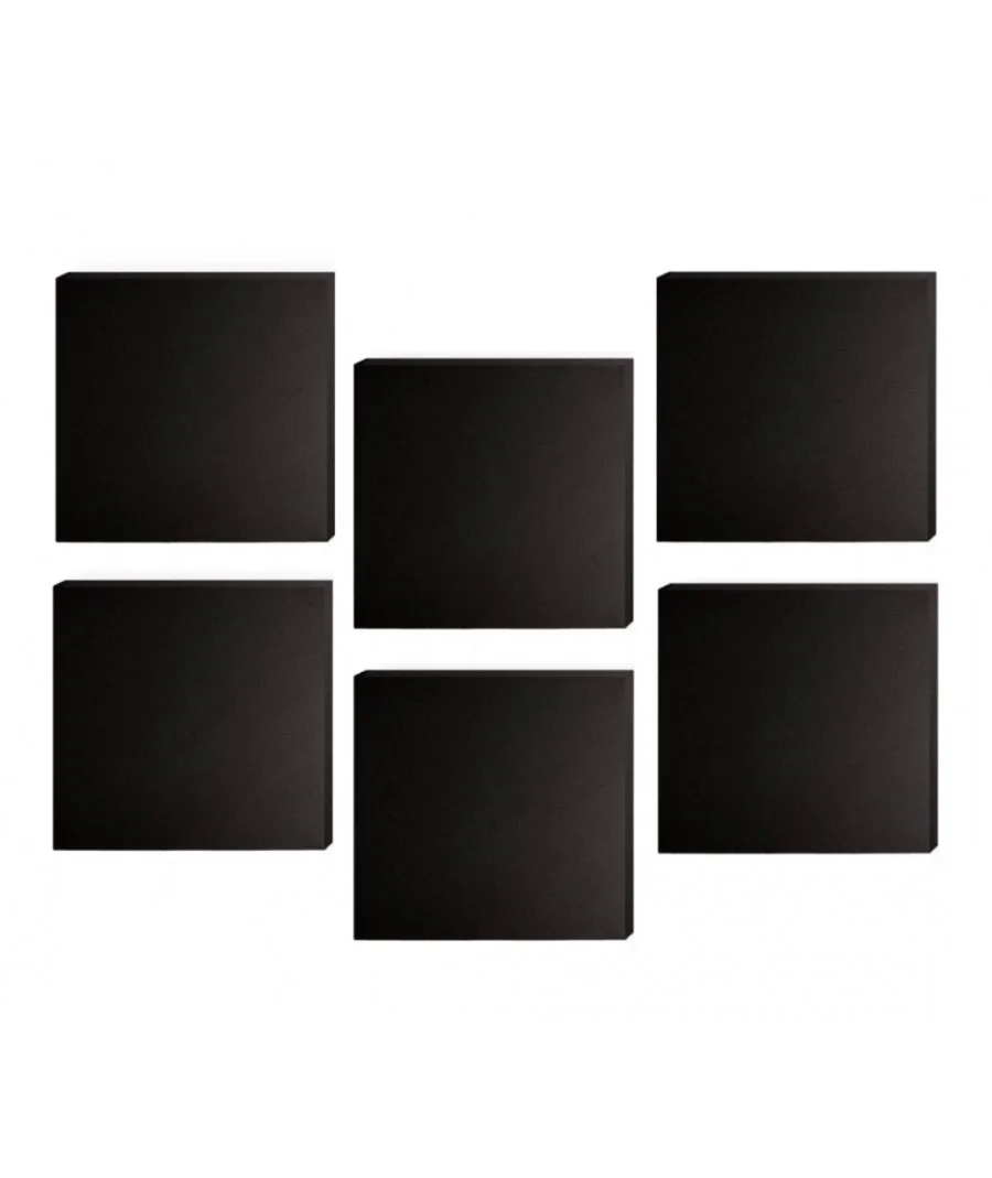 Audiodesigner Tetragwno Ηχοαπορροφητικά Πάνελ 60 x 60 x 5cm Black (6 Τεμάχια)