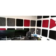 Audiodesigner ECOPLAN® Circle Ηχοαπορροφητικά Πάνελ 100 cm Μαύρο (Σετ 4 Τεμαχίων)