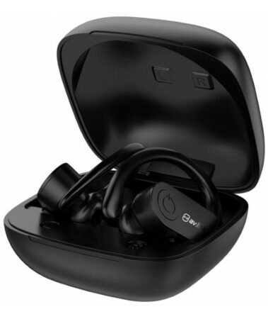 AvLink 100.579UK Ear Shots Active Αδιάβροχα Ασύρματα Ακουστικά Bluetooth & Θήκη Φόρτισης Μαύρα (Τεμάχιο)