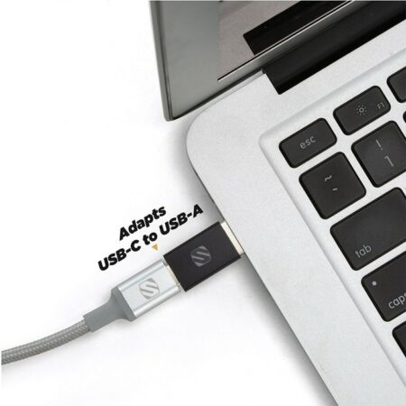 Scosche ACASR-2PKSP USB-A TO USB-C™ Adapter 2-Pack
