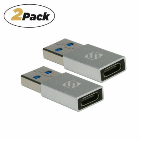 Scosche ACASR-2PKSP USB-A TO USB-C™ Adapter 2-Pack