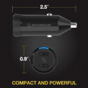 Scosche CPDCC60-SP Dual-Port USB-C® Car Charger